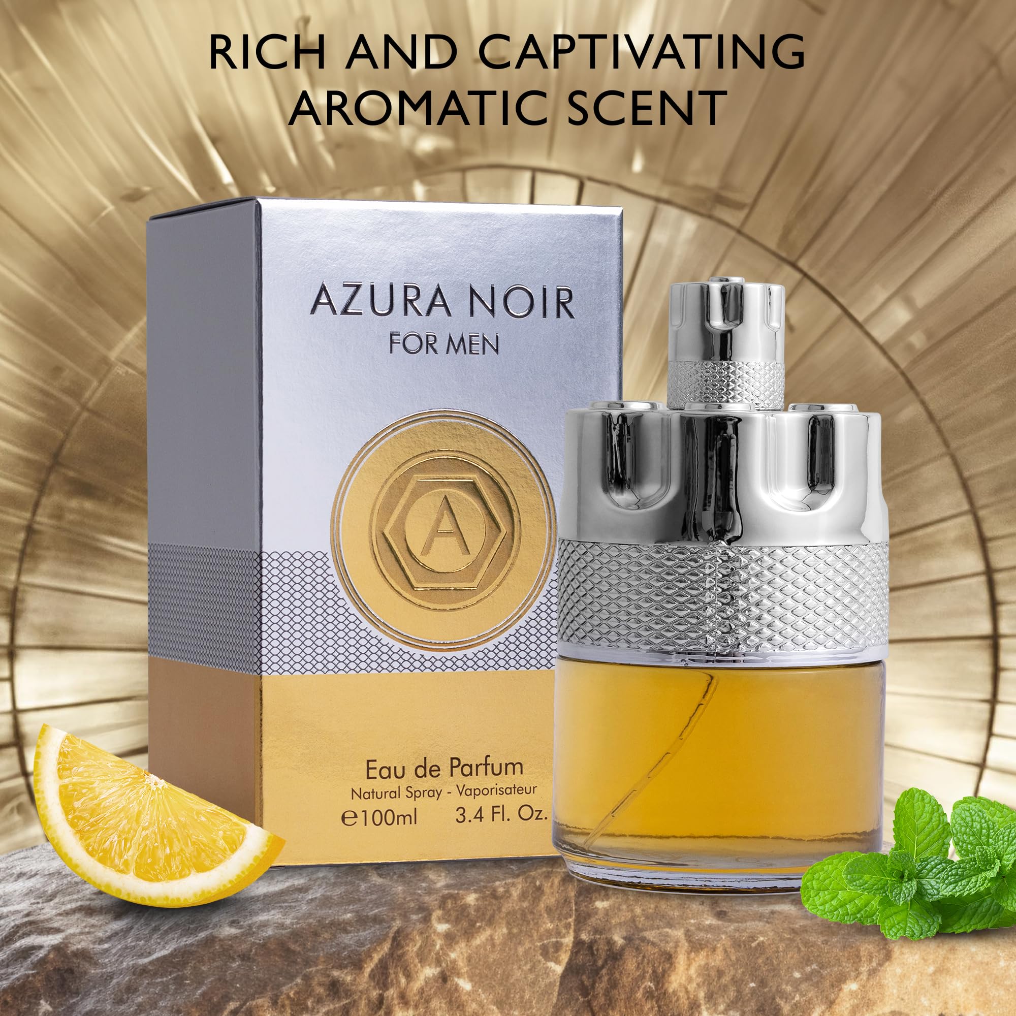 URBAN COLLECTION Azura Noir mint and lavender accents emphasize fresh sophistication
