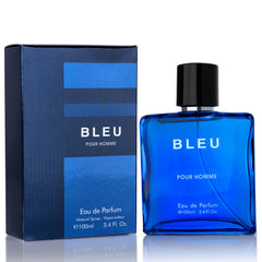 URBAN COLLECTION Bleu for Men bottle-front highlights citrus and wood notes for daytime wear.