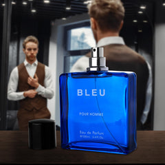 URBAN COLLECTION Bleu for Men cap-closeup shows elegant packaging and refined scent profile.