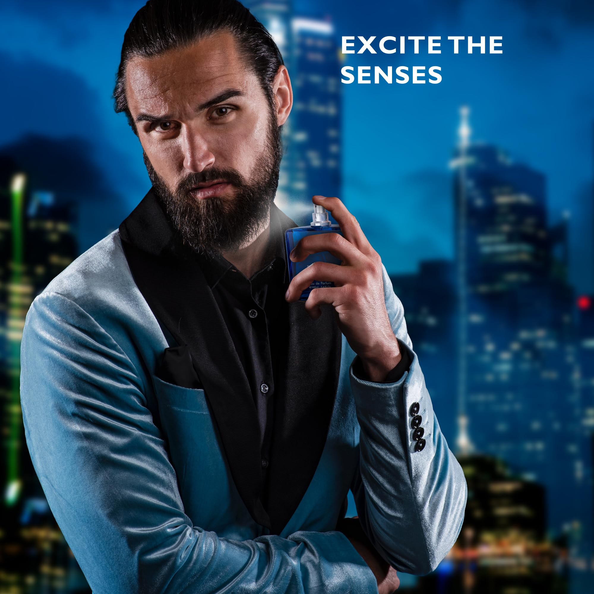 URBAN COLLECTION Bleu for Men daily-wear visual conveys versatile daytime use.