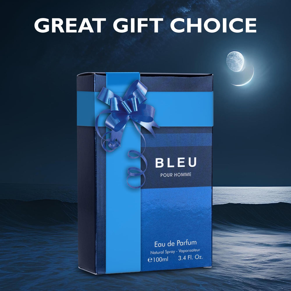 URBAN COLLECTION Bleu for Men mood-shot suggests confident daily-wear and upscale allure.