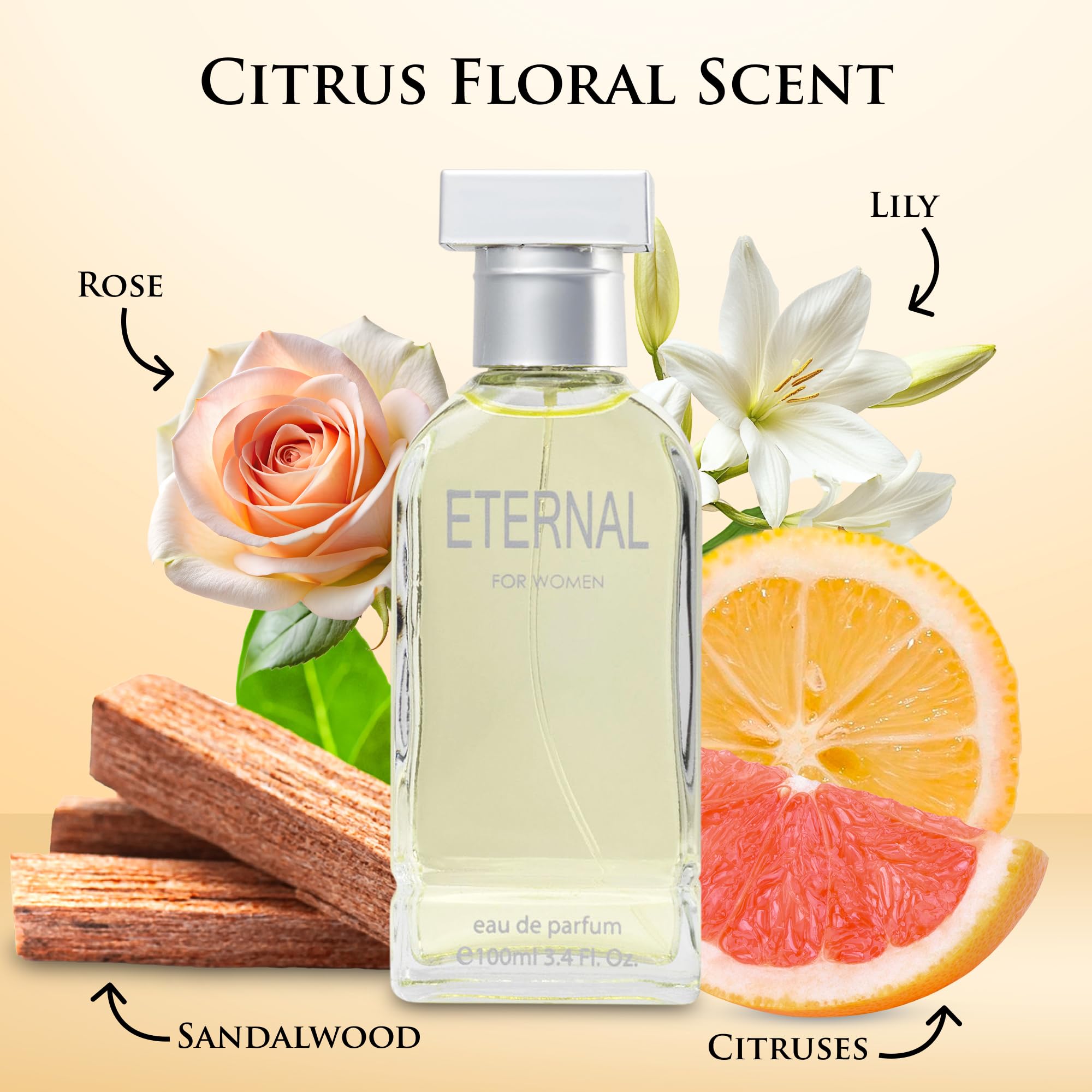 Urban Collection Eternal for Women bottle side view highlights elegant profile