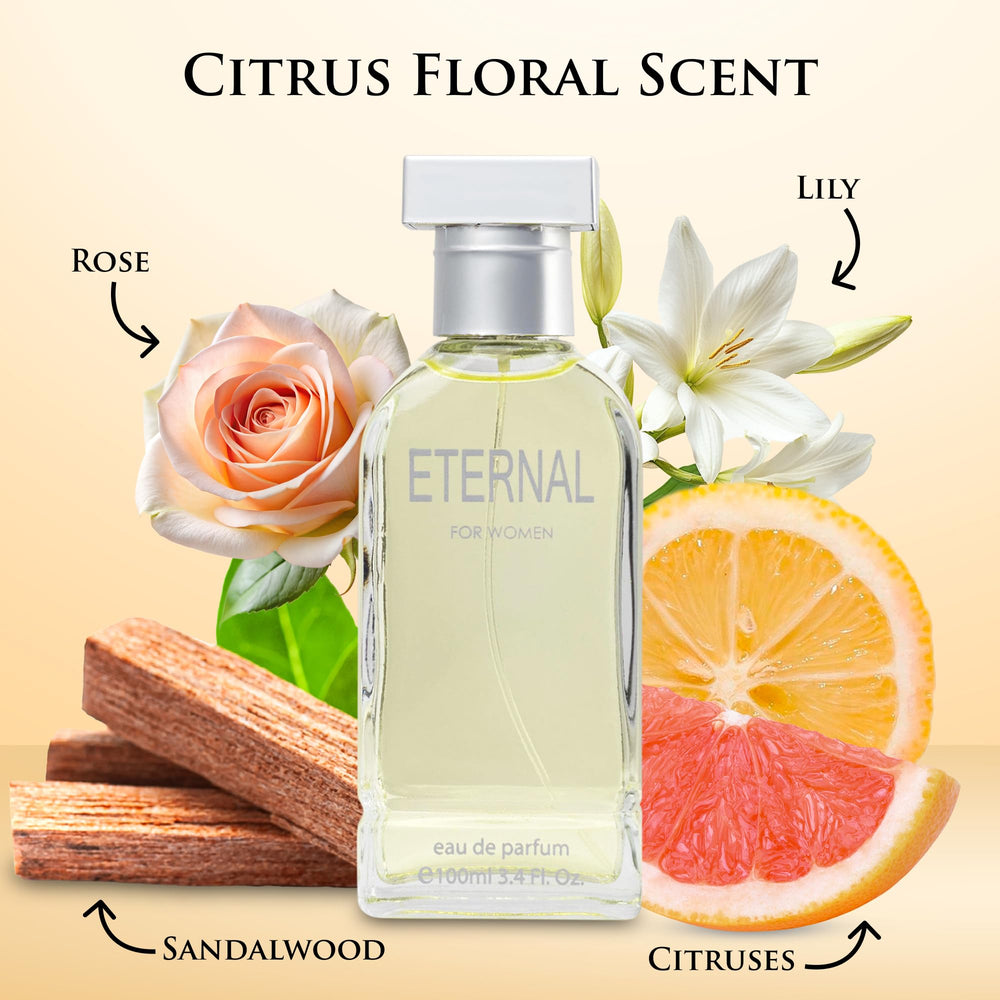 Urban Collection Eternal for Women bottle side view highlights elegant profile