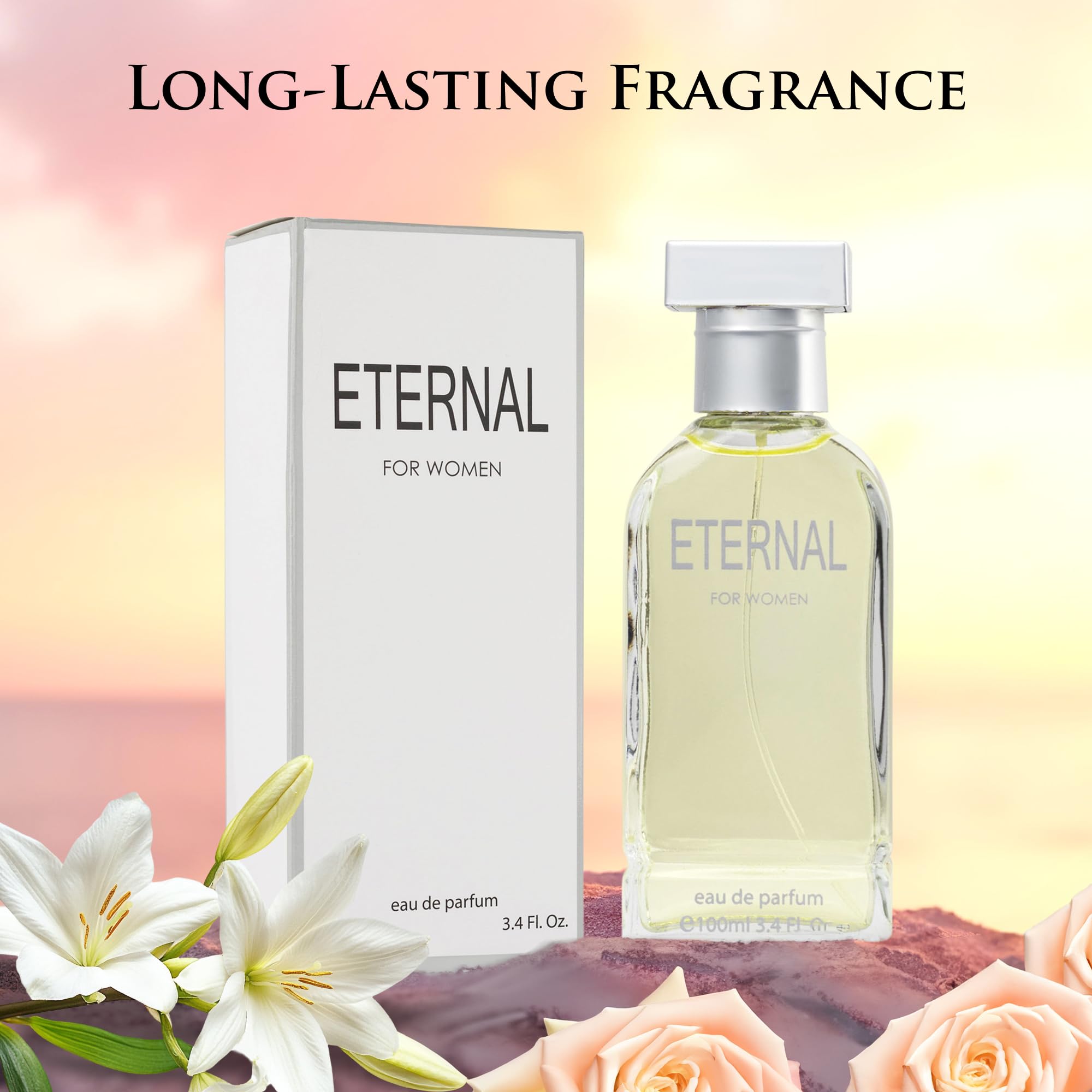 Urban Collection Eternal for Women fragrance label shows size and branding