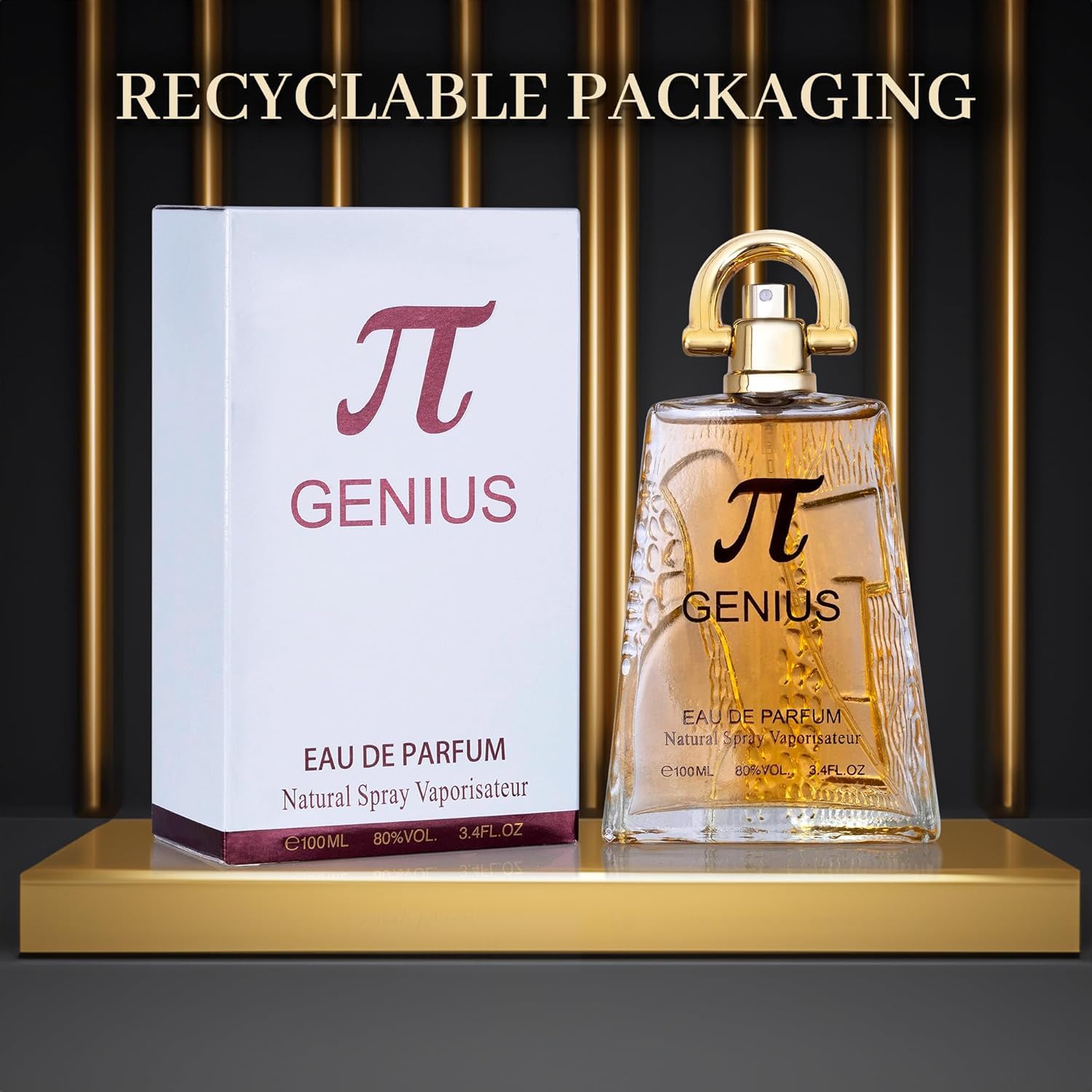 Genius gift packaging emphasizes sustainability with recycled box.