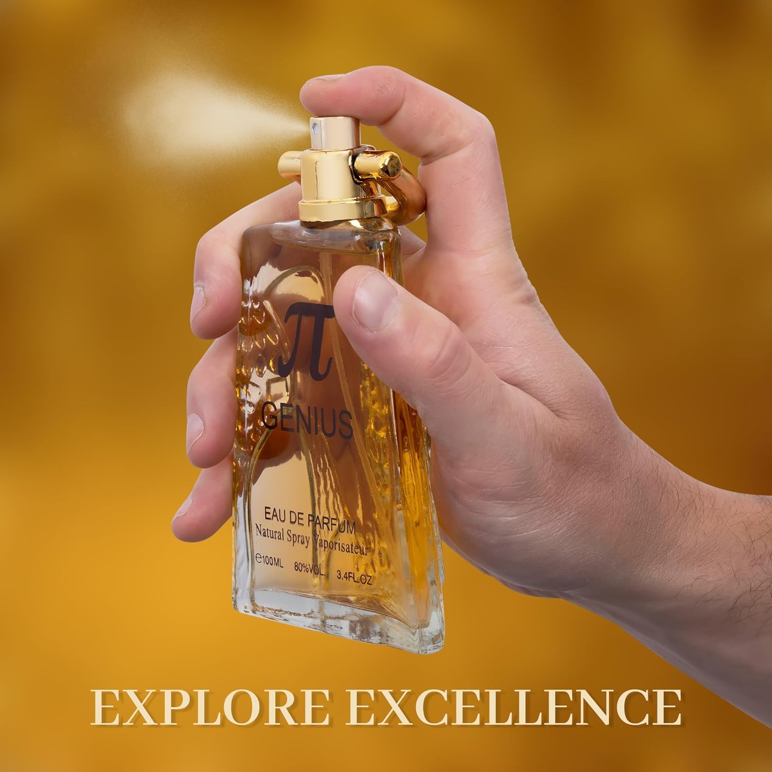 Genius on skin demonstrates long-lasting woody aroma.