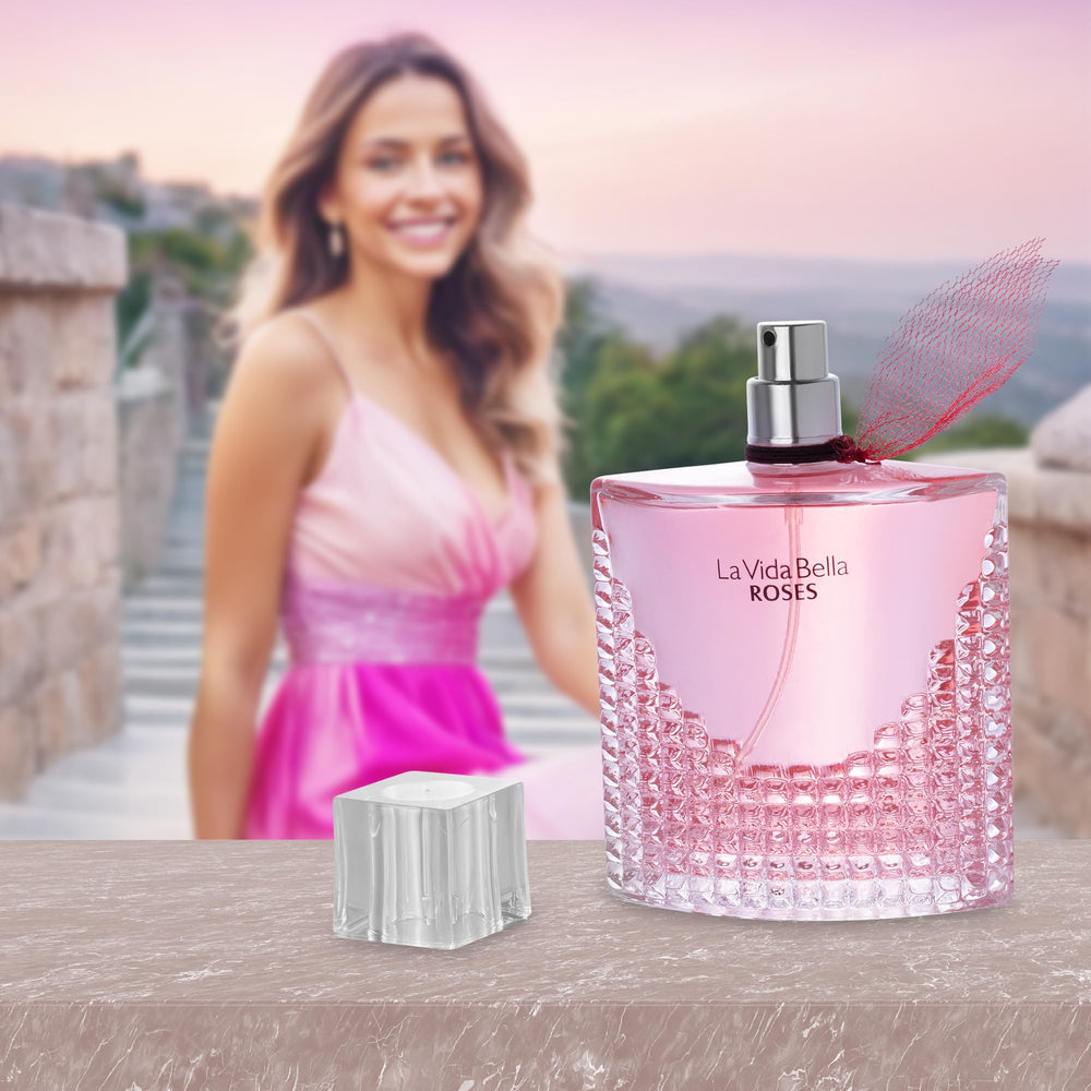 URBAN COLLECTION La Vida Bella Roses rose bloom close-up, vibrant floral notes and allure.