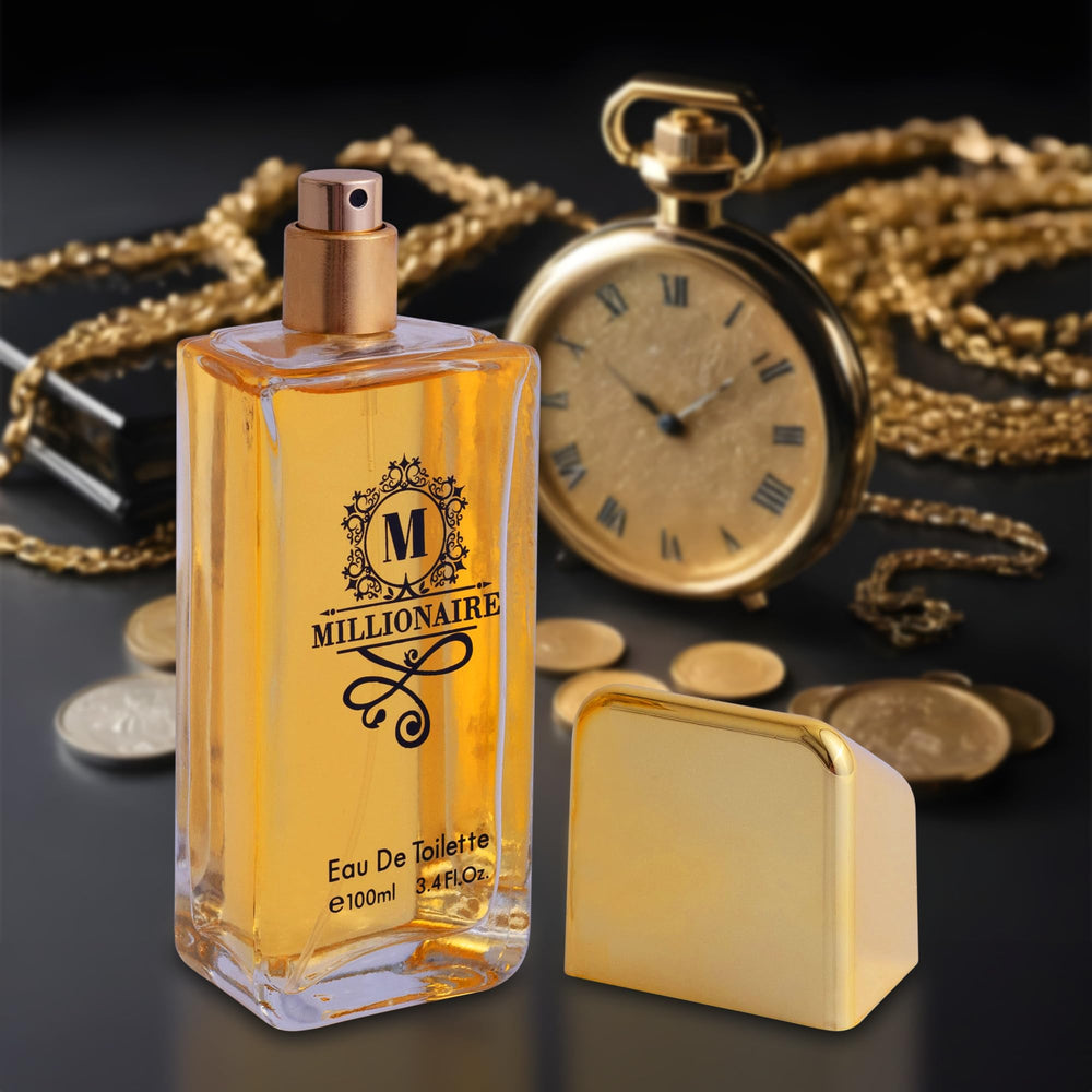 URBAN COLLECTION Millionaire 100ml bottle shot confirms compact travel-friendly size