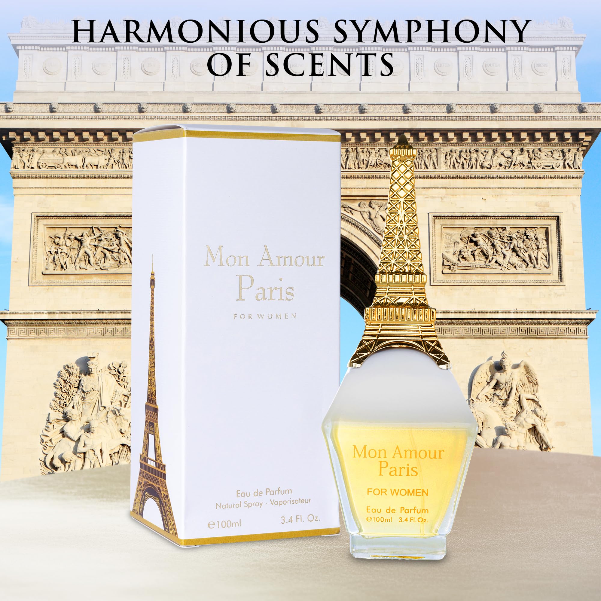 URBAN COLLECTION Mon Amour Paris spray on wrist suggests versatile daily wear.