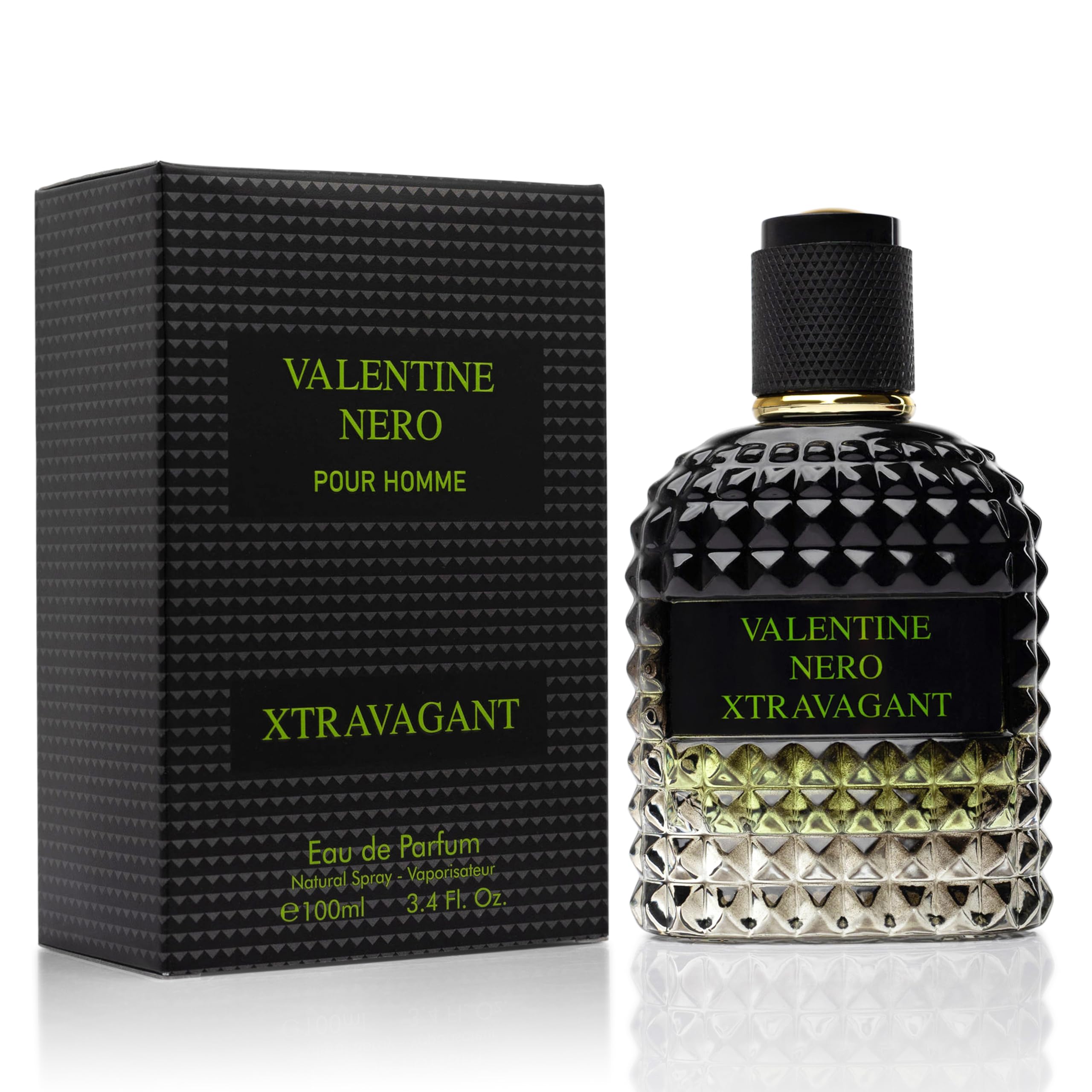 Urban Collection Valentine Nero Xtravagant bottle front for a bold daily scent.