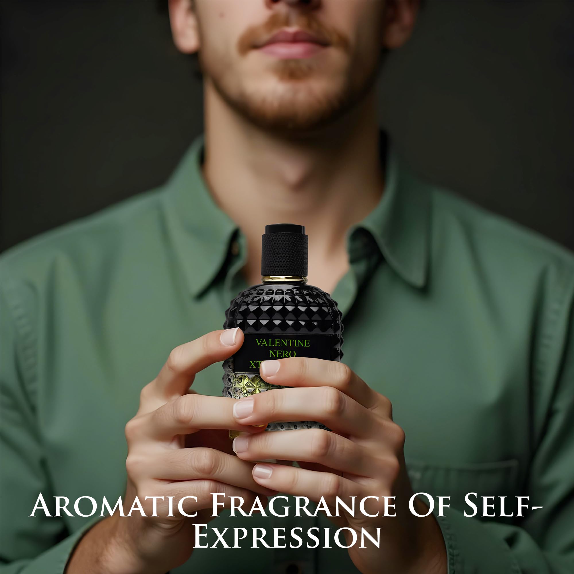 Urban Collection Valentine Nero Xtravagant bottle side shows sleek silhouette for easy pocket carry.