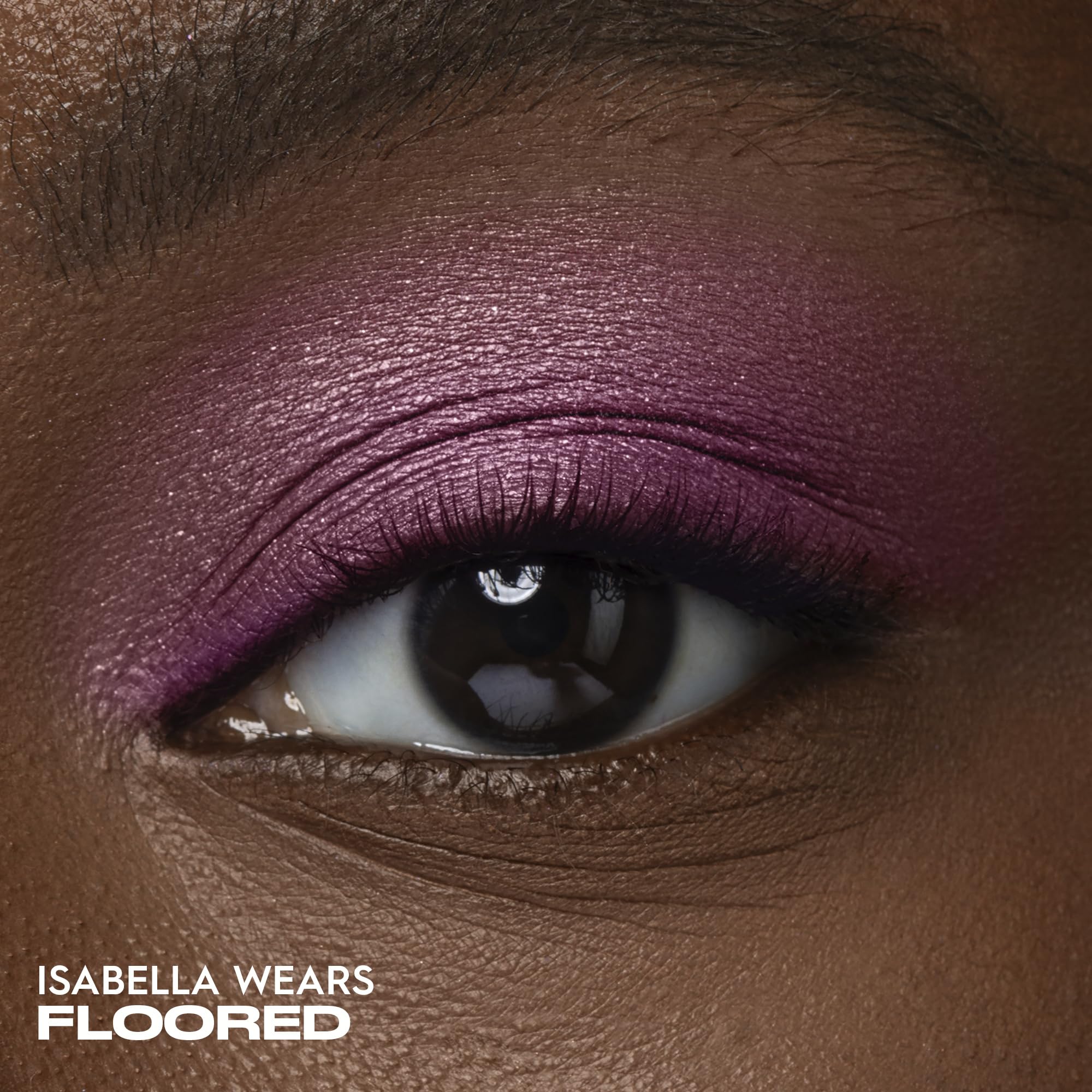 Urban Decay 24/7 Eyeshadow Single swatch demonstrates deep pink shimmer with high-impact finish.