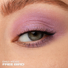 Urban Decay 24/7 Eyeshadow Single Freebird swatch reveals velvety texture and buildable payoff.