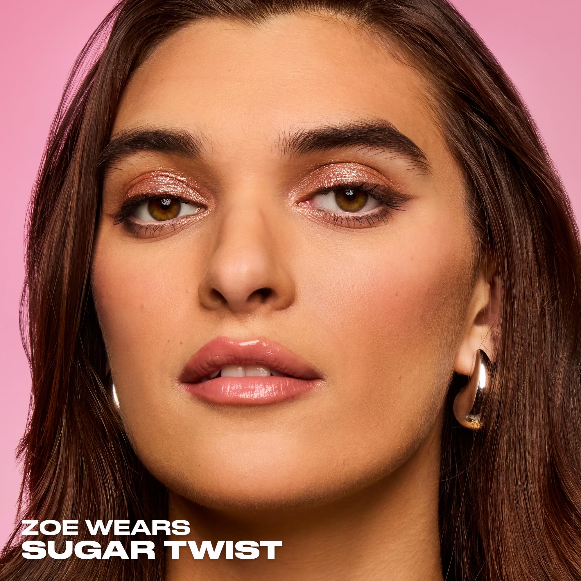 URBAN DECAY 24/7 Glaze-On Sugar Twist daily-look shot with rose-gold shimmer.