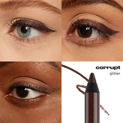 Urban Decay 24/7 Glide-On Corrupt pencil tip close-up.