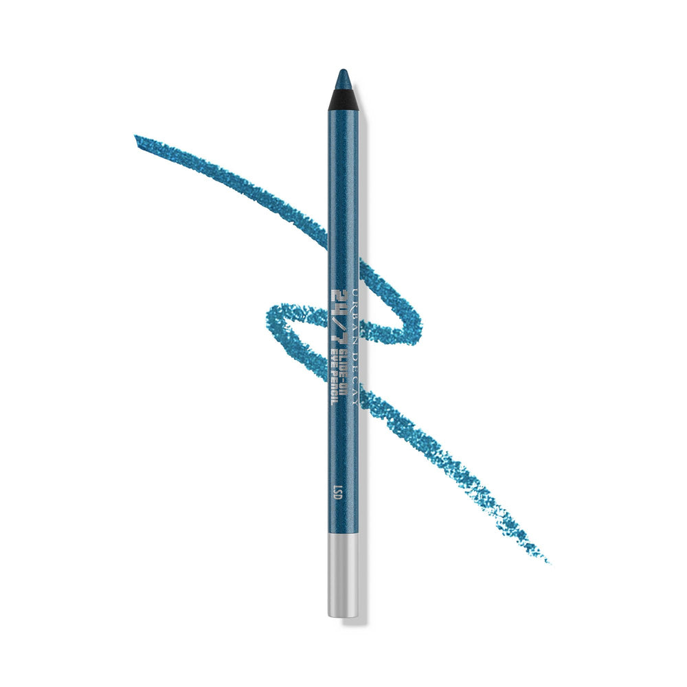 Urban Decay 24/7 Glide-On LSD Navy Shimmer closeup for long-lasting color.