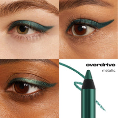 URBAN DECAY 24/7 Glide-On Overdrive pencil tip close-up demonstrates creamy, no-tug formula