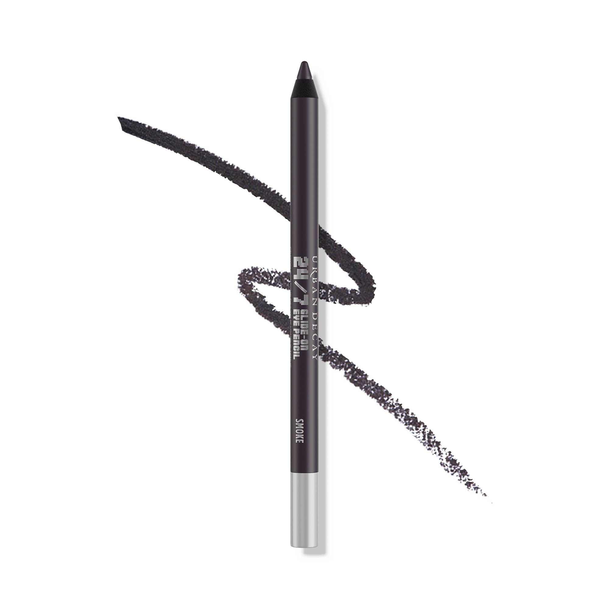 Urban Decay 24/7 Glide-On Eyeliner Pencil in Smoke; deep matte gray for precise, long-wearing definition.
