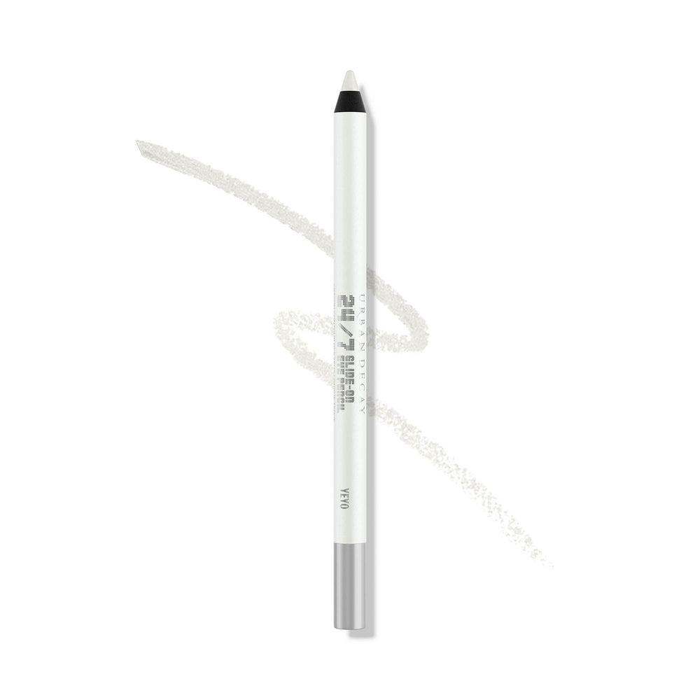Urban Decay 24/7 Glide-On Eyeliner Pencil Yeyo close-up shows waterproof smudge-proof performance
