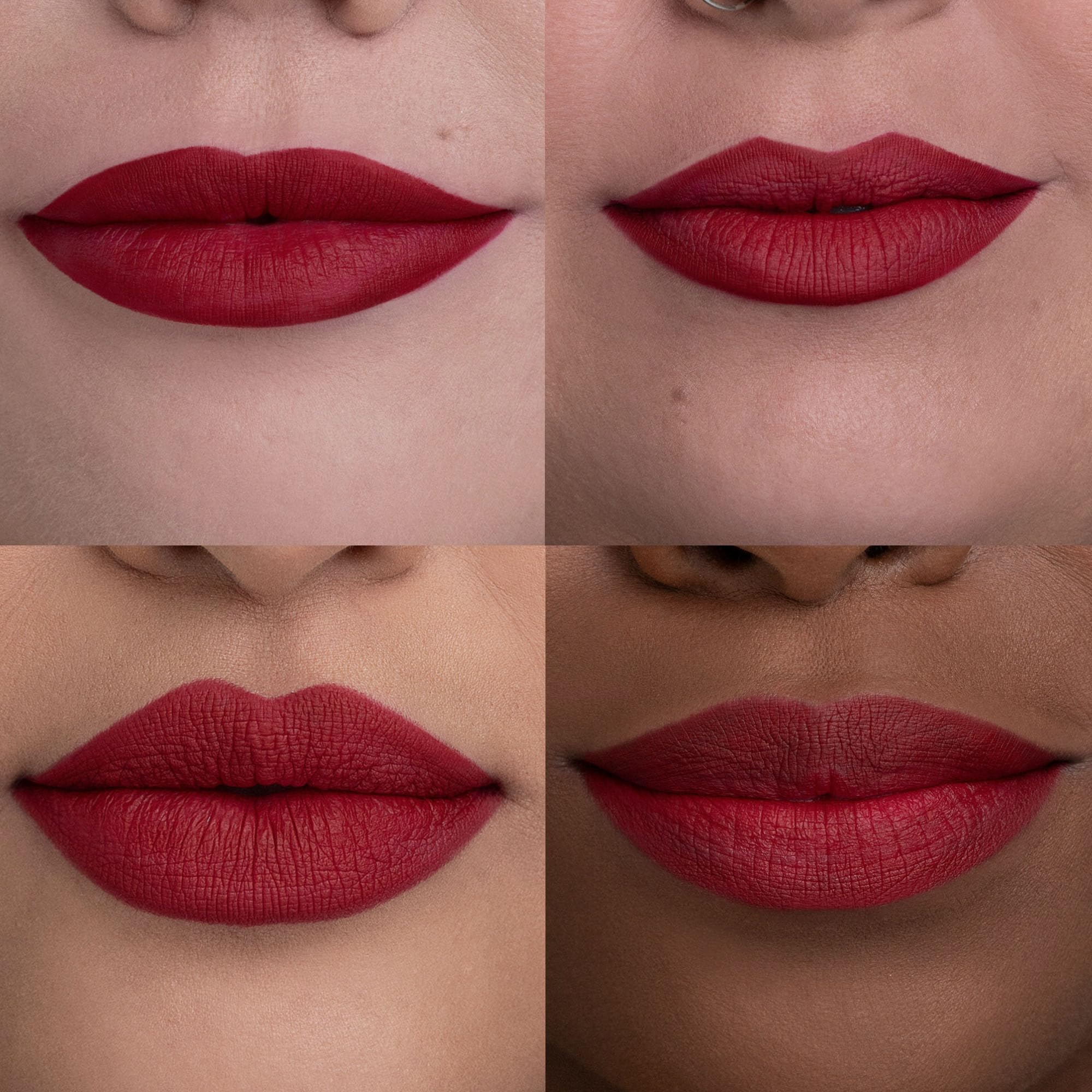 URBAN DECAY 24/7 Glide-On Lip Pencil Bad Blood application on lips demonstrates smooth, precise lining