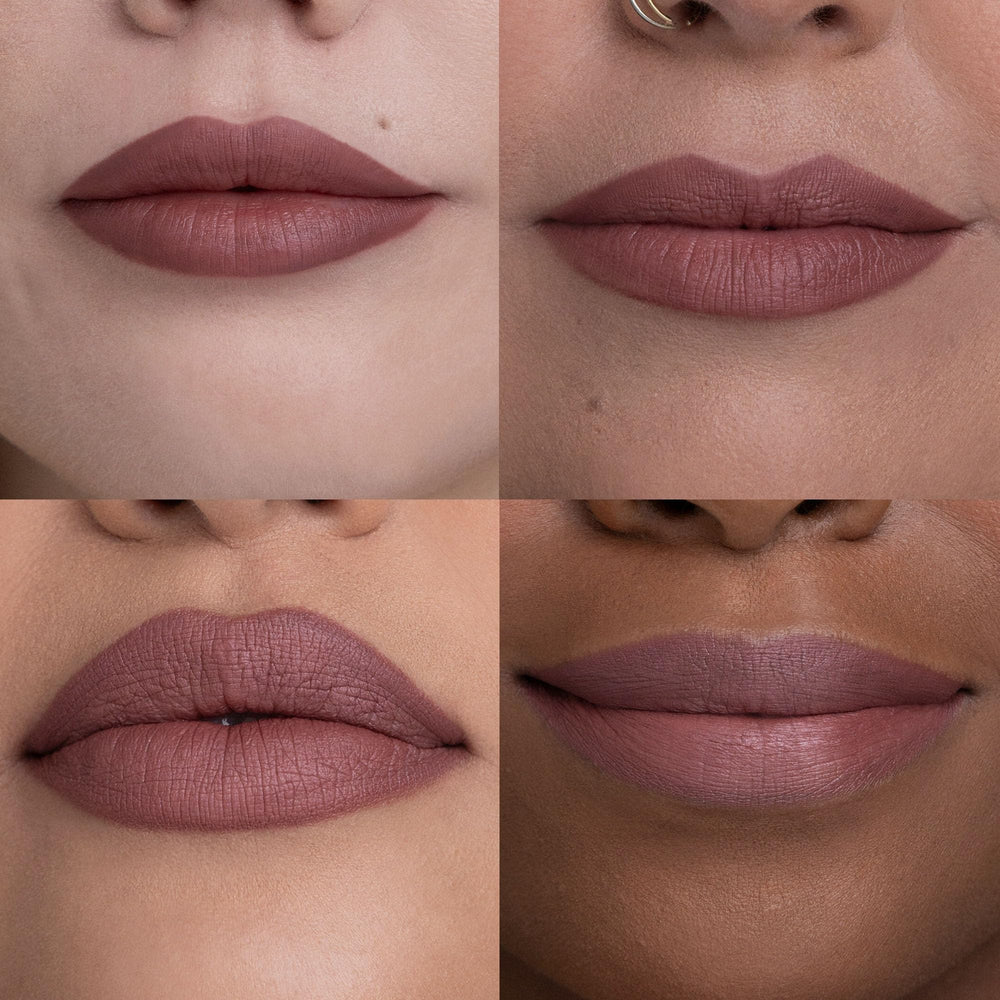 Urban Decay 24/7 Glide-On Lip Pencil Liar Mauve Nude full lips primed for wear