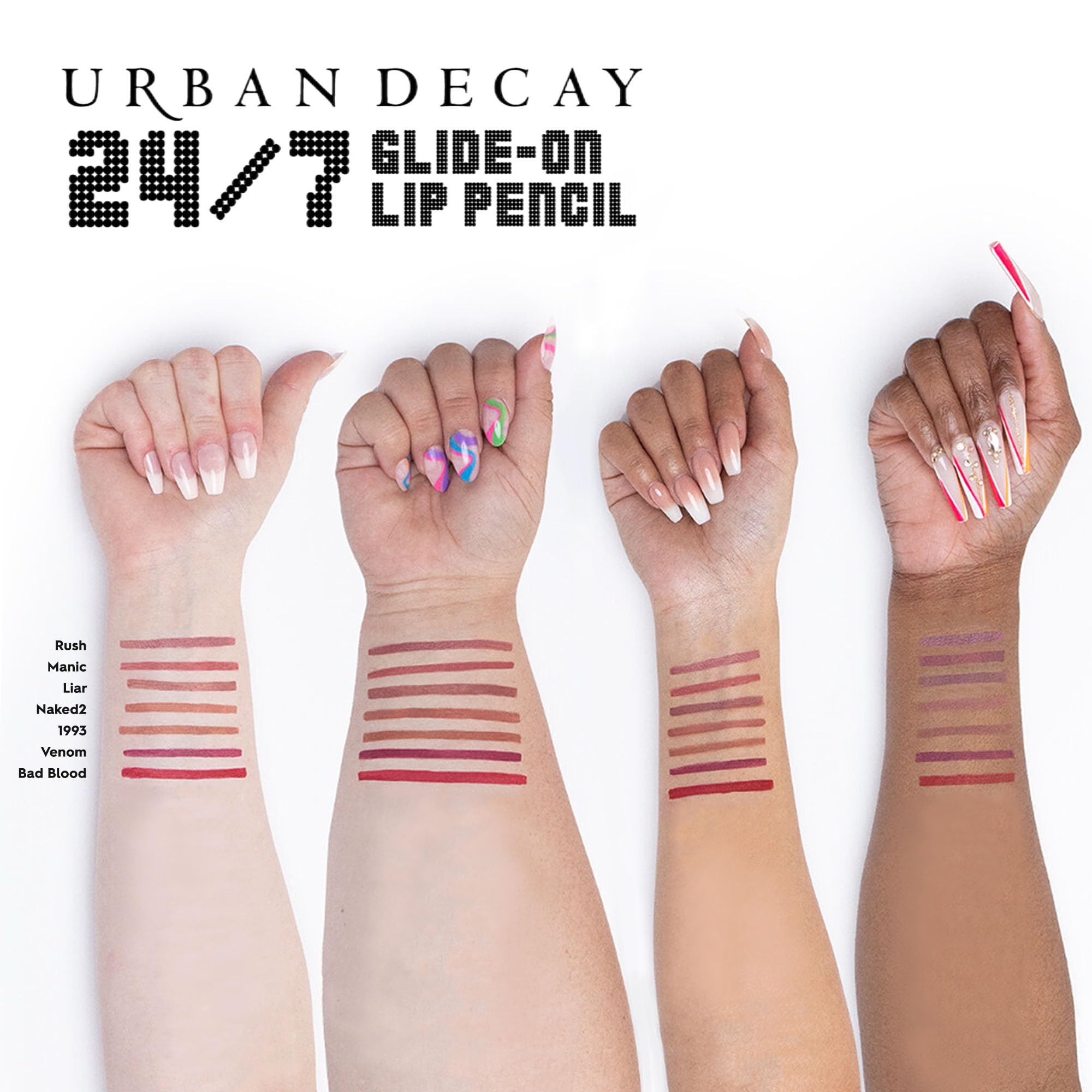 Urban Decay 24/7 Glide-On Lip Pencil with moisturizing vitamin E and jojoba oil