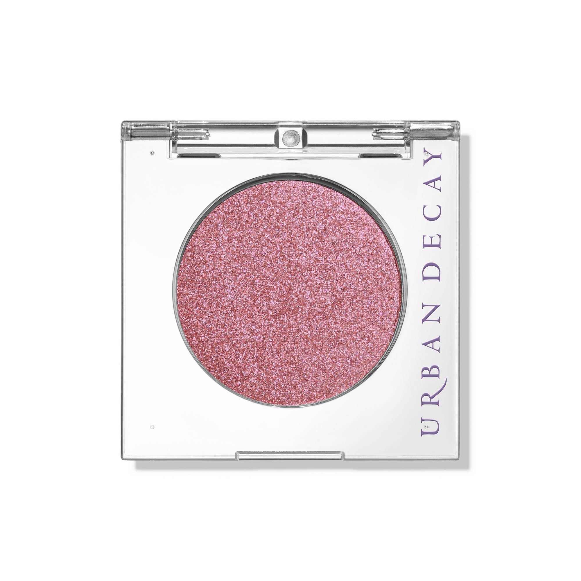 Urban Decay 24/7 Bad Seed powder swatch shows warm pink shimmer for versatile looks