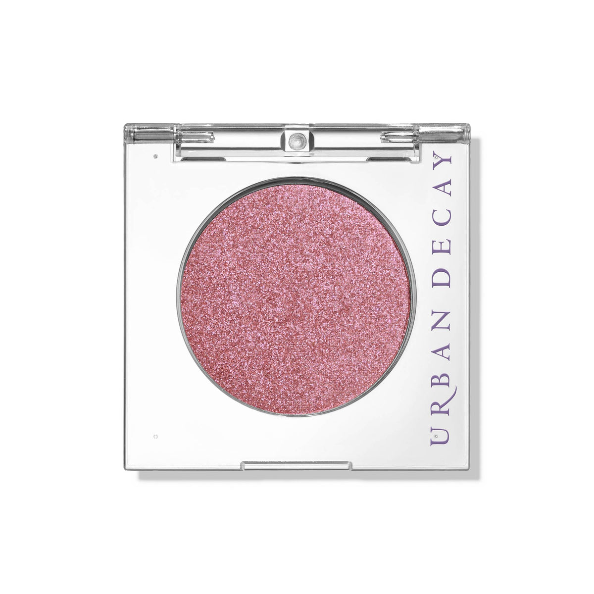 Urban Decay 24/7 Bad Seed powder swatch shows warm pink shimmer for versatile looks