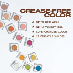 Urban Decay 24/7 Longwear Eyeshadow Single application closeup shows easy blend with brush or finger.
