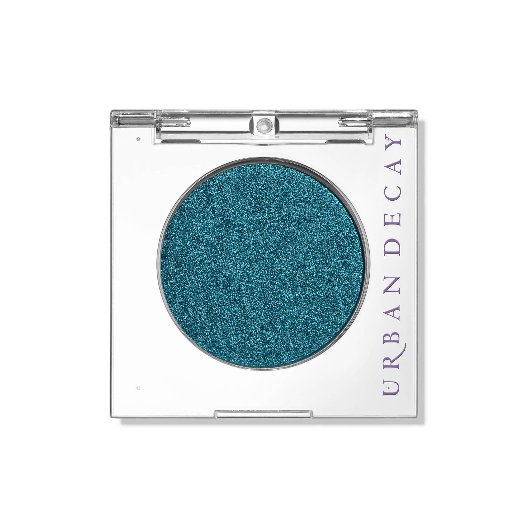 Urban Decay 24/7 Longwear Eyeshadow Single Float teal shimmer for smooth, all-day blending.