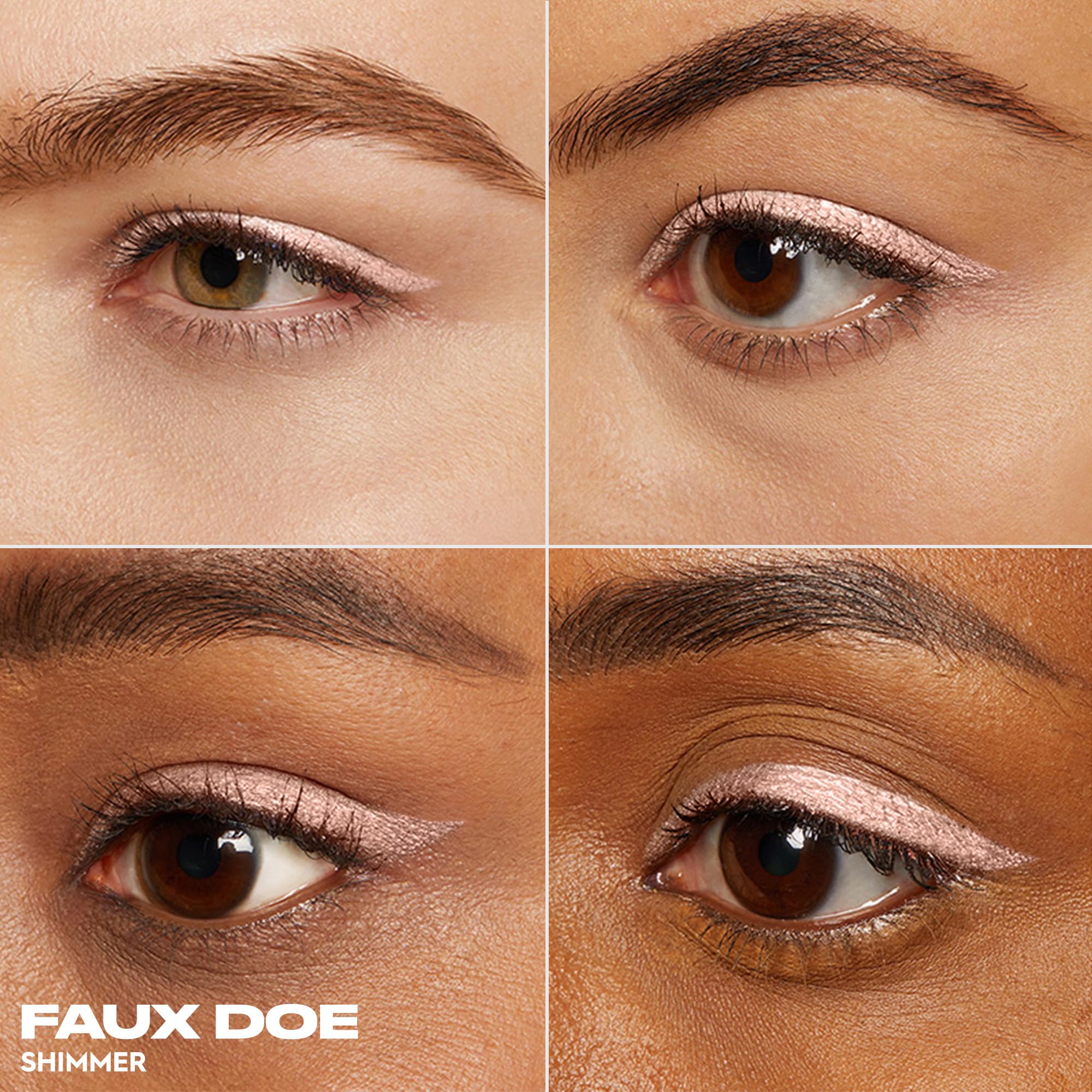 Urban Decay 24/7 Waterline Eyeliner Hemp Milk swatch creates a brighter waterline.