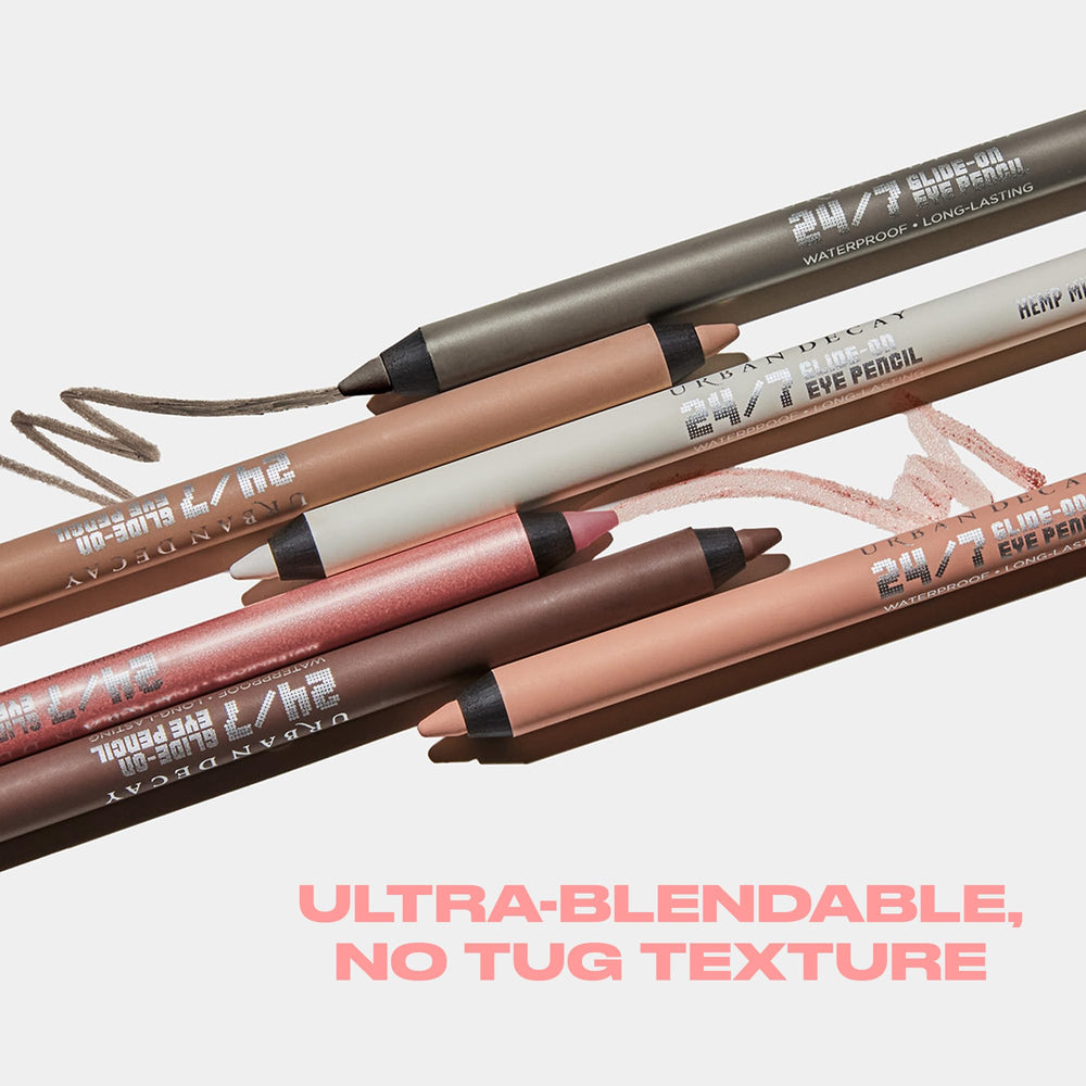 Urban Decay 24/7 Waterline Eyeliner Pencil beige-flag daytime look demonstration.