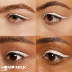 Urban Decay 24/7 Waterline Eyeliner Pencil Hemp Milk close-up shows creamy tug-free application