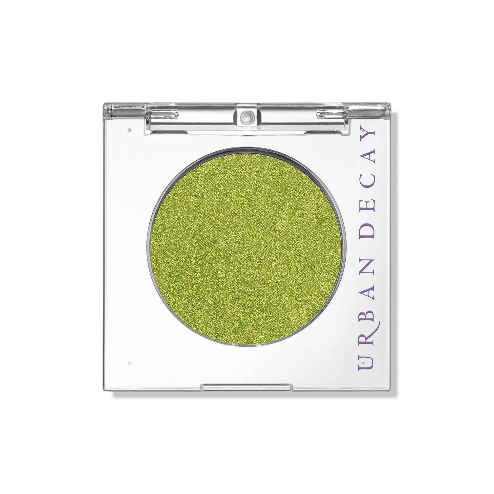 Urban Decay 24/7 Eyeshadow Single Freak lime-green shimmer swatch for vibrant, crease-free color