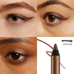 URBAN DECAY 24/7 Glide-On Waterproof Eyeliner swatches show smudge-proof color across wear.