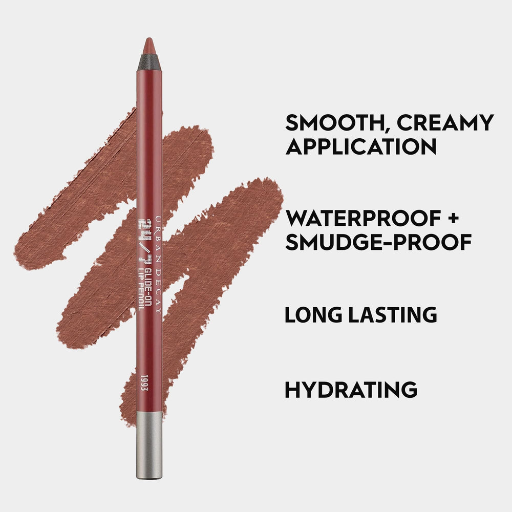 Urban Decay 24/7 Glide-On Lip Pencil moisturizing formula for comfortable wear.