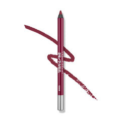 URBAN DECAY Venom lip pencil application swipe showing creamy texture and rich plum color