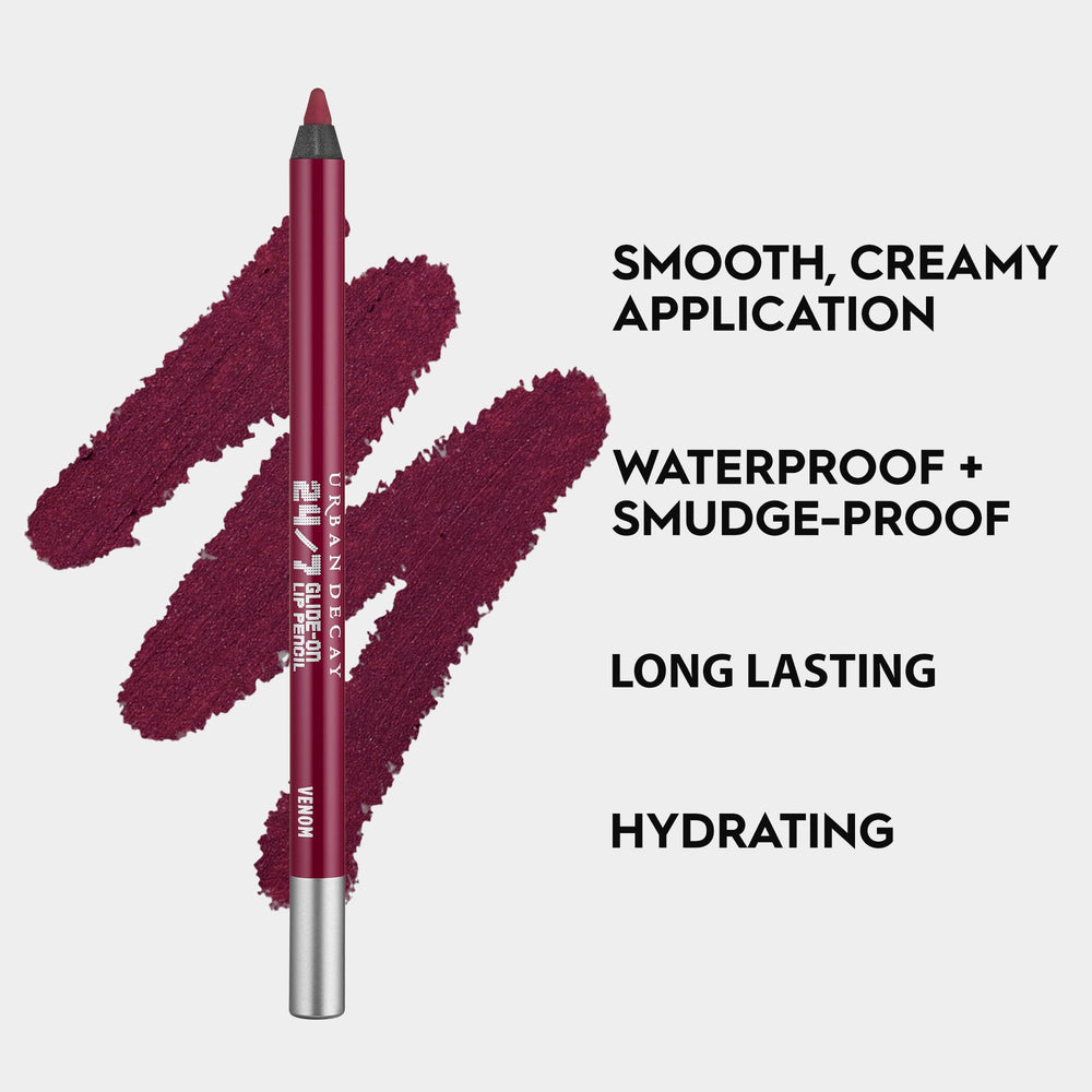 URBAN DECAY Venom open-cap display emphasizes sleek packaging and longwear formula