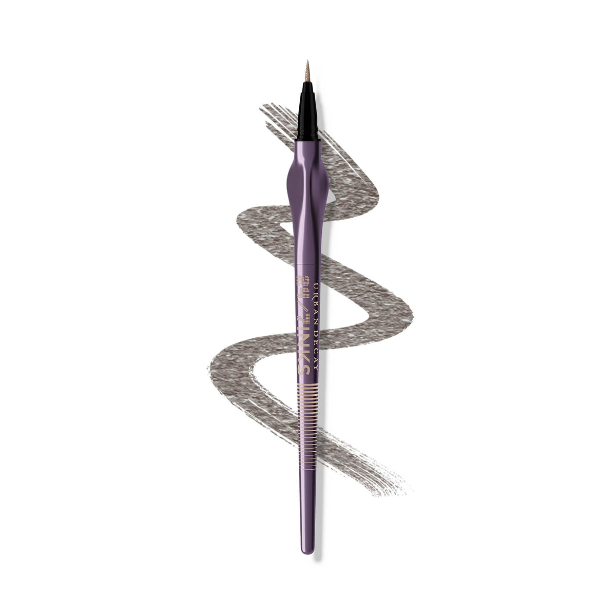 URBAN DECAY 24/7 Inks Oil Slick brush-tip closeup shows precise line control for day or night