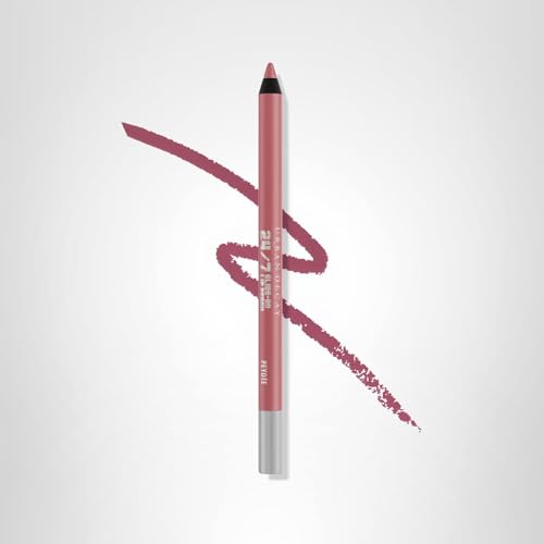Urban Decay 24/7 Lip Pencil Peyote daylight application illustrates easy priming for lipstick.