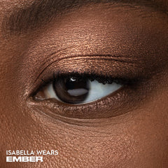Urban Decay 24/7 Eyeshadow Ember application swatch demonstrates velvety blendability