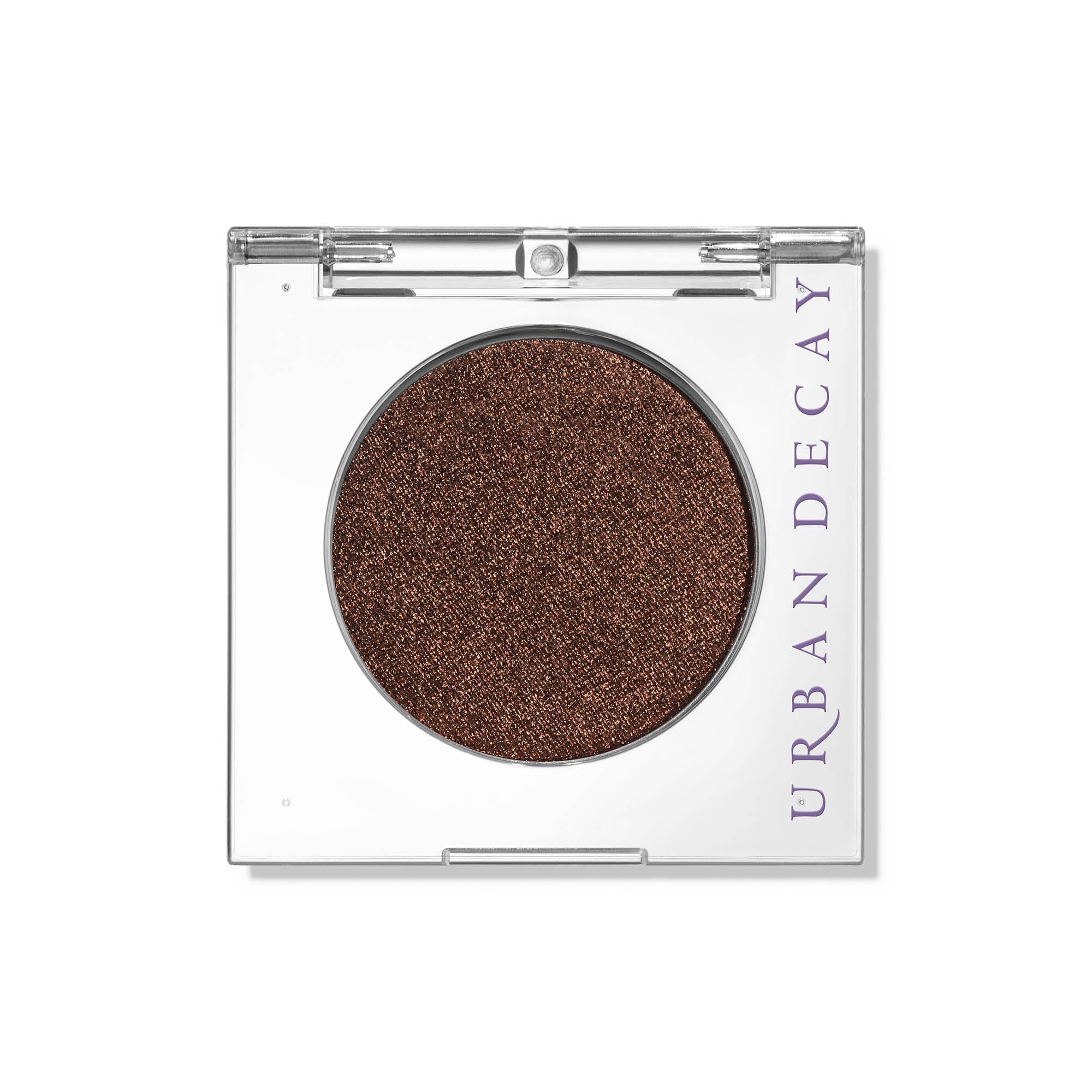 Urban Decay 24/7 Eyeshadow Ember compact shows deep copper metallic shade for crease-free wear