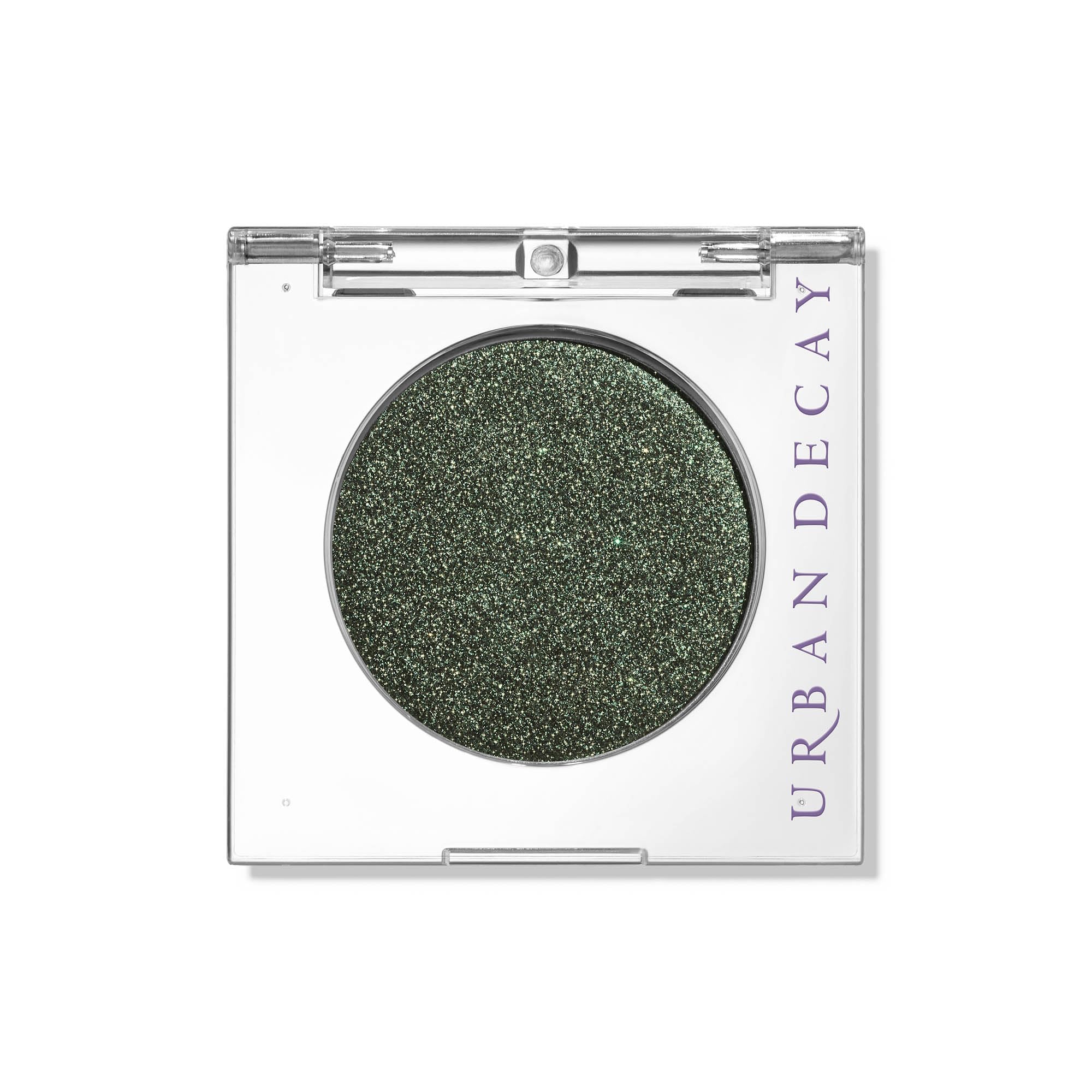 URBAN DECAY 24/7 Psych warm green metallic swatch showing bold color payoff