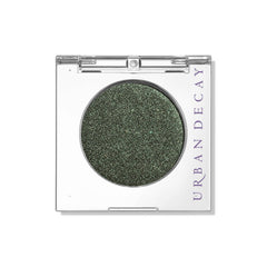 URBAN DECAY 24/7 Psych warm green metallic swatch showing bold color payoff
