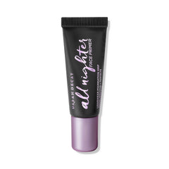 Urban Decay All Nighter primer travel-size packshot highlights portable long-wear base for on-the-go makeup.