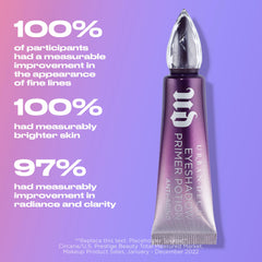 Urban Decay Anti-Aging Eyeshadow Primer Potion Travel Mini nude swatch demonstrates vibrant shadow hold.