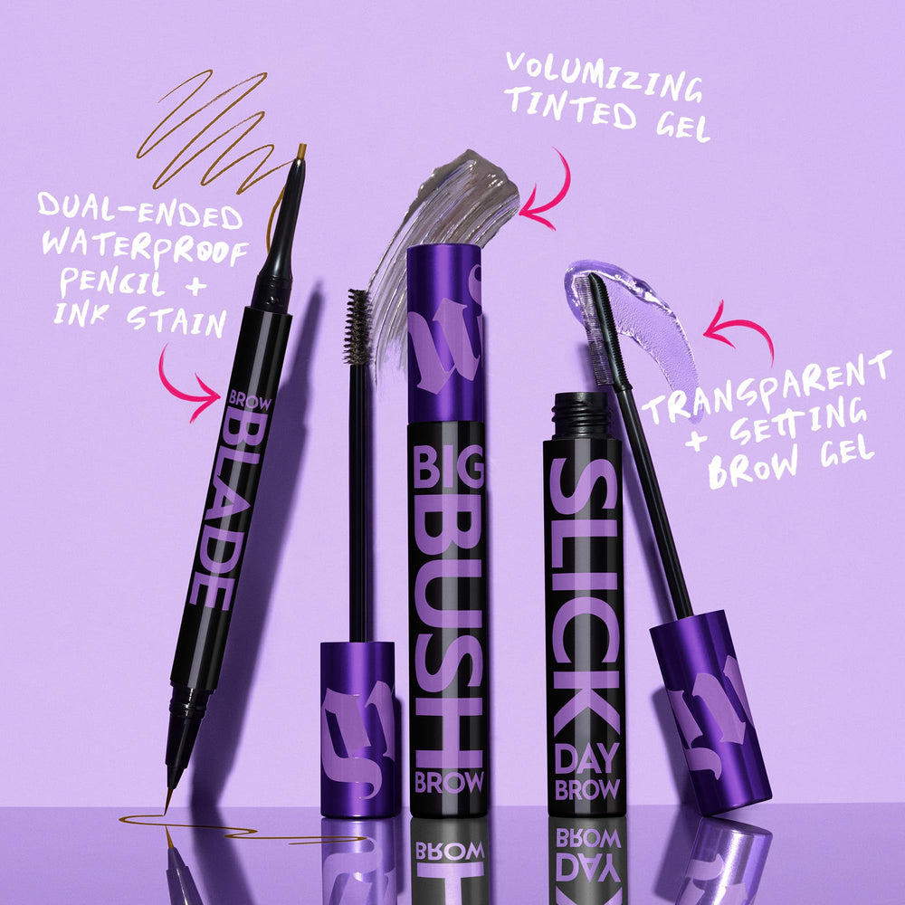 Urban Decay Brow Blade compact dual ends for quick, precise brow perfection.