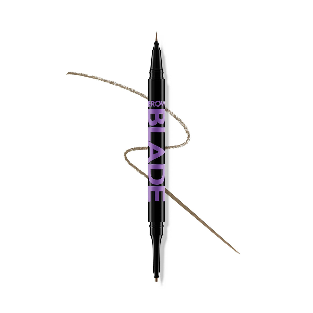 Urban Decay Brow Blade double-ended pencil and ink-stain close-up showing precise shaping
