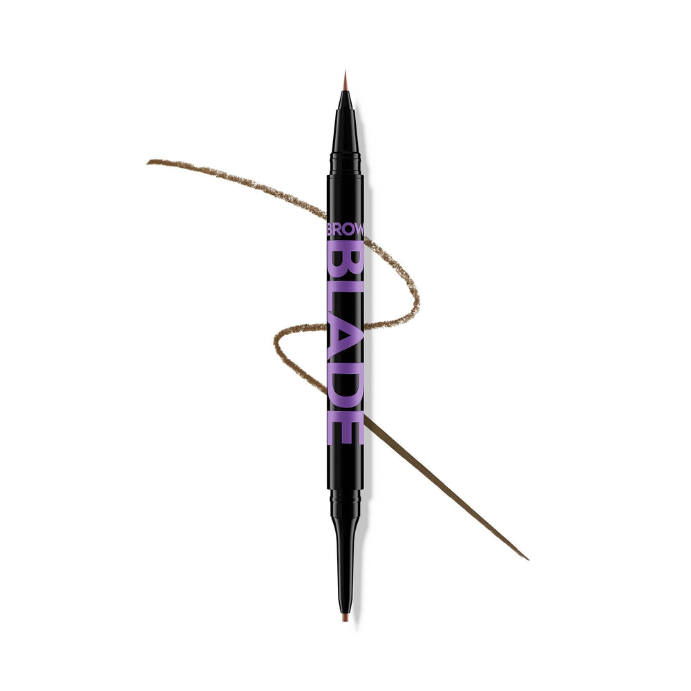 Urban Decay Brow Blade dual-ended pen for natural defined brows with hair-like strokes.