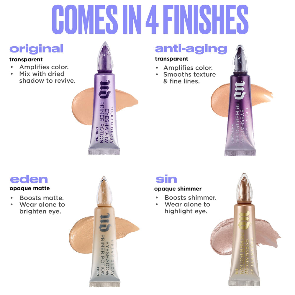 Urban Decay Sin shimmer finish adds subtle highlight to base